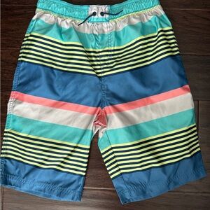 Boy’s Tea Collection Blue and White Swim Shorts